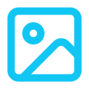 Icon representing AI image generation and image-to-video creation